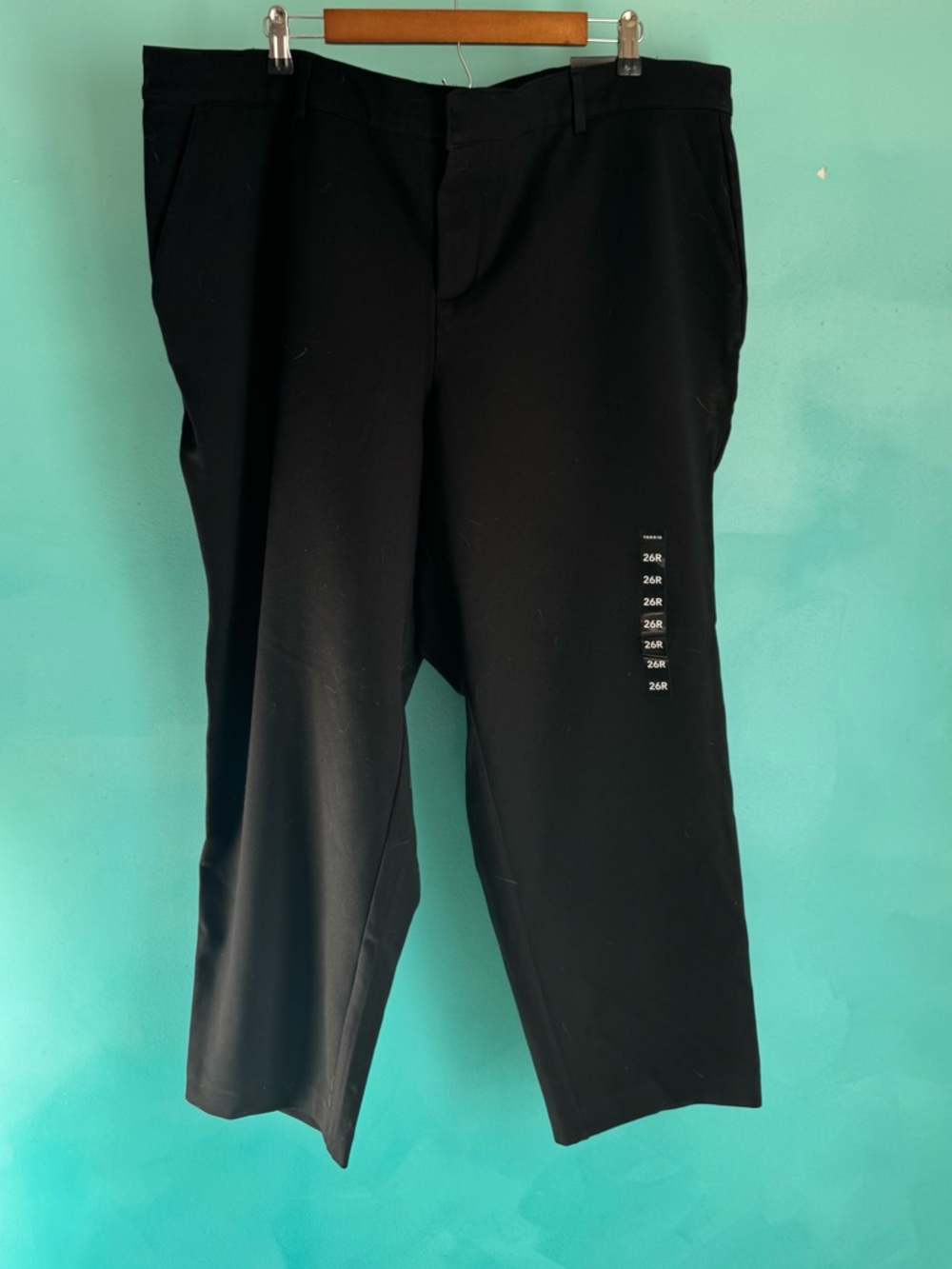 torrid Black Comfort Flex Waist Slim Taper Trousers